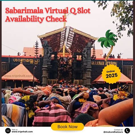 Sabarimala Virtual Queue Slot Availability 2022