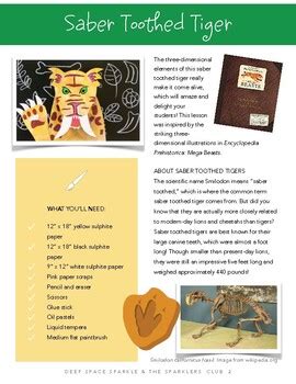 Saber Tooth Tiger Teaching Resources Tpt Mammoth Kindergarten Worksheet - Mammoth Kindergarten Worksheet