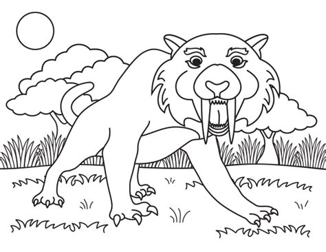Sabertooth Tiger Coloring Pages Free Amp Printable Baby Tigers Coloring Pages - Baby Tigers Coloring Pages