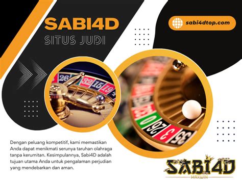 SABI4D RTP: Lets Play And Join The Newest Game Can Make A Lot