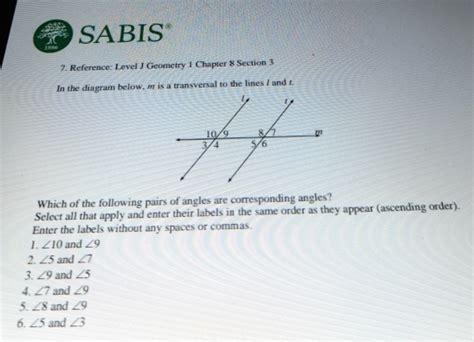 Sabis Geometry 3