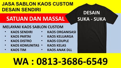 Sablon Kaos  Vendor Sablon Kaos Makassar - Sablon Kaos