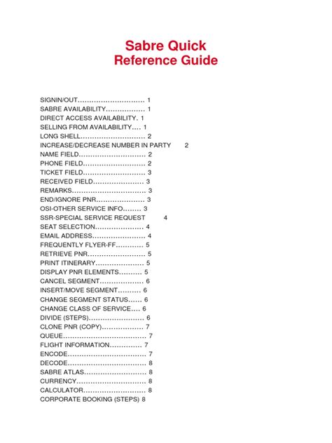 Sabre Ticketing Commands