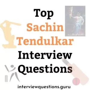 sachin tendulkar autobiography interview questions