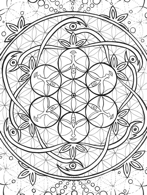 Sacred Geometry Coloring Pages Free Amp Printable Geometry Coloring Pages Printable - Geometry Coloring Pages Printable