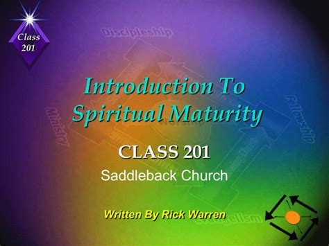 Saddleback Maturity 201