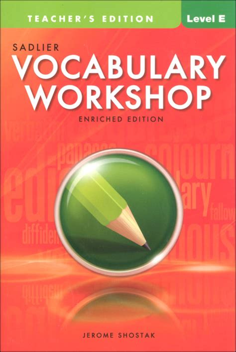 Full Download Sadlier Vocabulary Workshop Level E Enriched Edition Answers 