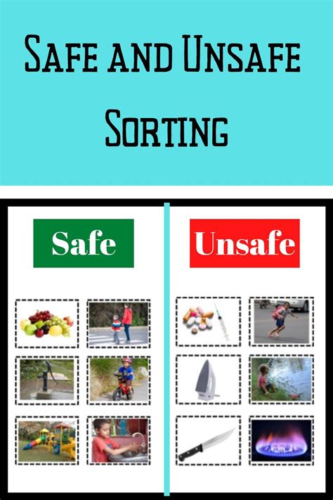 Safe And Unsafe Objects Worksheets Learny Kids Kindergarten Safe And Unsafe Worksheet - Kindergarten Safe And Unsafe Worksheet