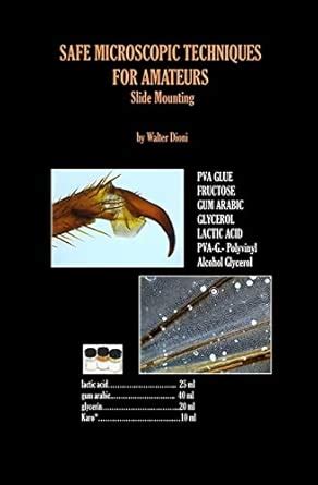 Safe Microscopic Techniques For Amateurs Slide Mo