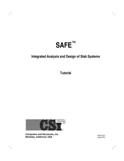 Safe Tutorial Title Computers Engineering Home Page