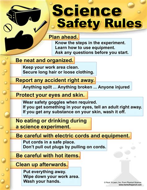 Safety Links Science Fair Safety Sheet - Science Fair Safety Sheet