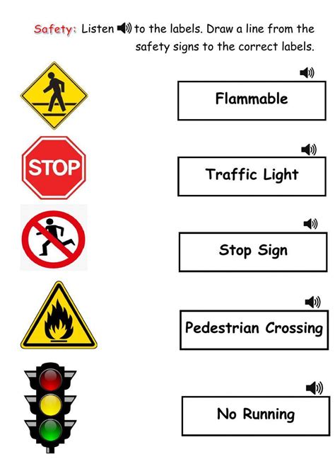 Safety Signs Worksheets Safety Signs Worksheet - Safety Signs Worksheet