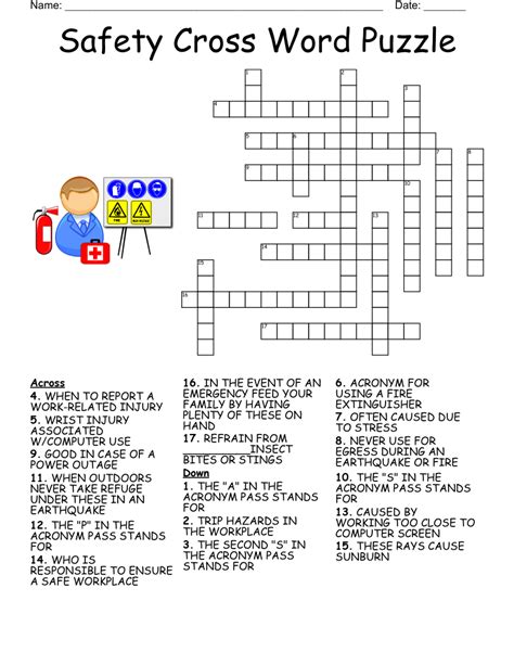 Download Safety Crossword Puzzle Answers 