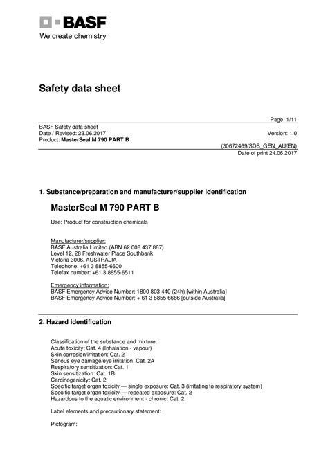 Download Safety Data Sheet Basf 