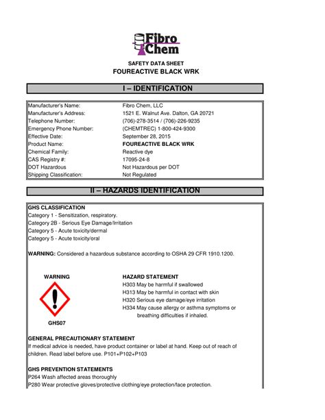 Download Safety Data Sheet Black It 