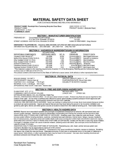 Read Safety Data Sheet Skygeek 