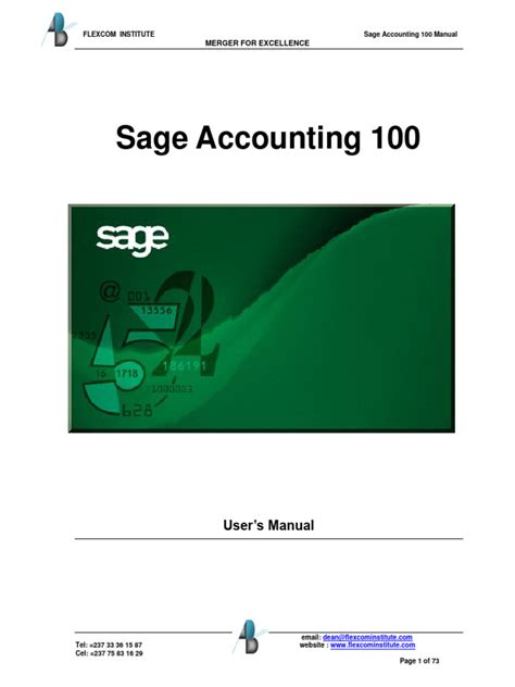 Sage Act User Manual