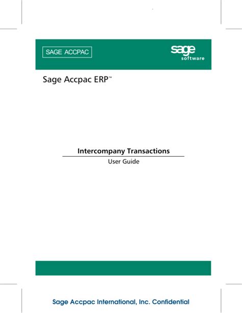 Full Download Sage Accpac Erp User Manual 