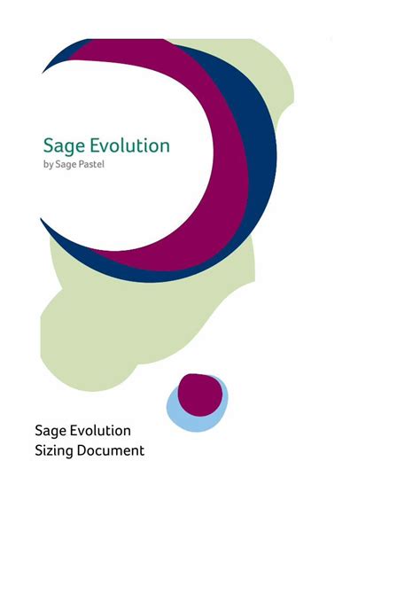 Read Sage Evolution Sizing Document 