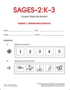 Sages Test For Gifted Sample Questions