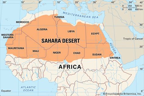 Sahara Desert On Map