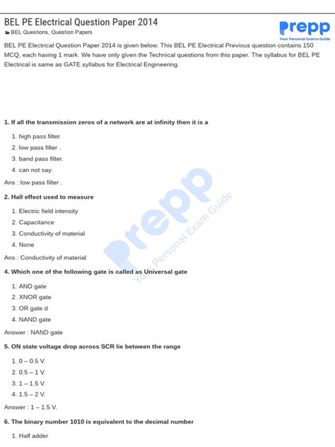 sail electrical question paper