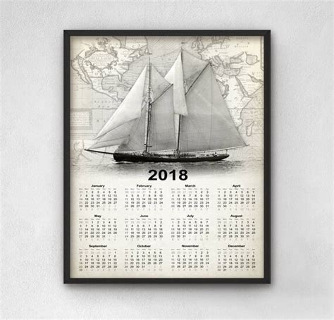Full Download Sailboats 2018 Calendar 
