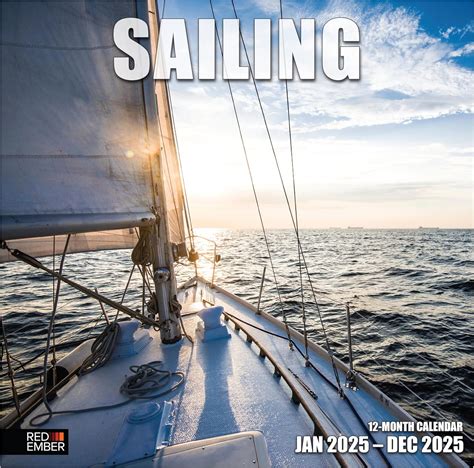 Sailing 2018 12 X 12 Inch Monthly Square Wall Calendar Boat Ocean Sea Sport Multilingual Edition