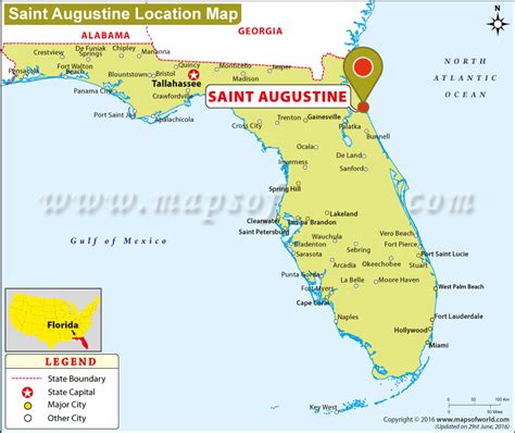 saint augustine florida map