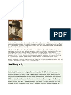 saki biography pdf