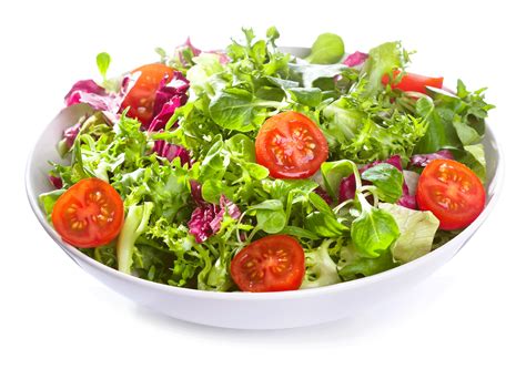 salad white background