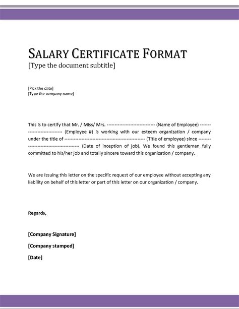 Read Online Salary Attestation Letter Sample 