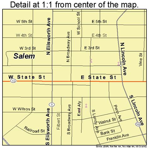 Salem Ohio Water Map