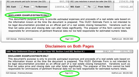 sales quote disclaimer sample