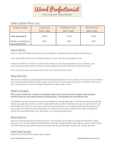 Sales Target Letter Format