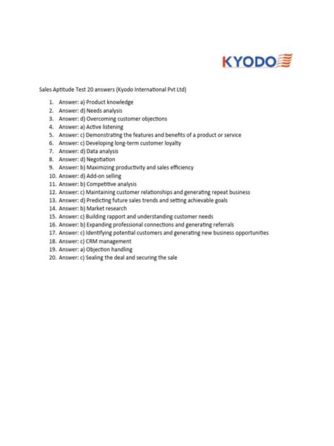 Read Sales Executive Aptitude Test Questions And Answers Pdf 