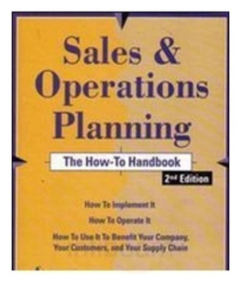 Download Sales Operations Planning The How To Handbook 