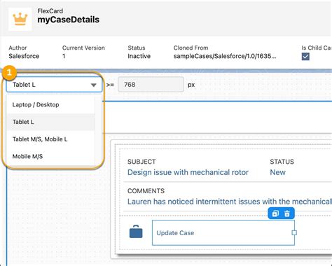 Salesforce Clone A Flexcard Does Not Bring Up The Designer