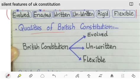 Salient Features Of Uk Constitution