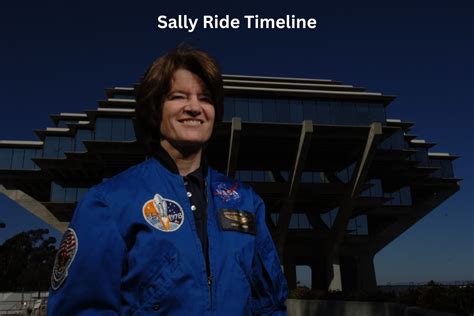 sally ride biography timeline graph