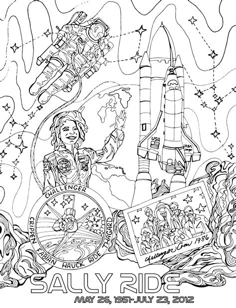Sally Ride Coloring Page Thecolor Com Sally Ride Coloring Page - Sally Ride Coloring Page