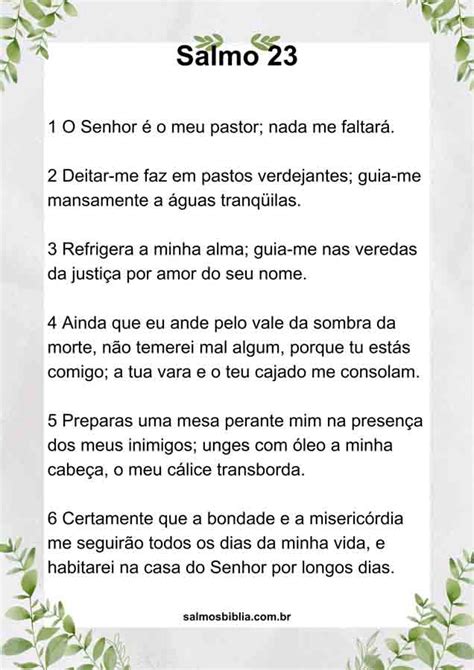 Salmo 23 Para Imprimir