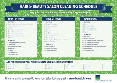 Read Salon Cleaning Duties List 