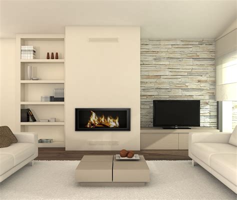 Salones modernos con chimenea y televisión: un toque de elegancia y comodidad en tu hogar