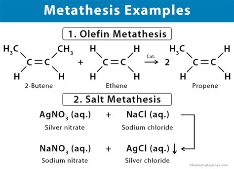 Salt Metathesis Reaction Examples