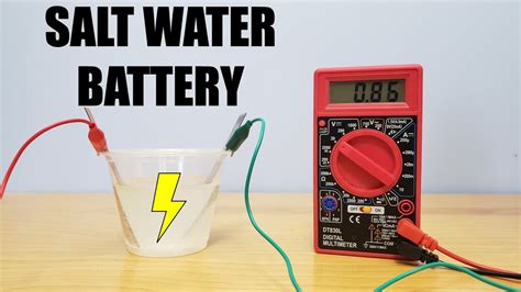 Salt Water Battery Science Project Youtube Battery Science Experiment - Battery Science Experiment