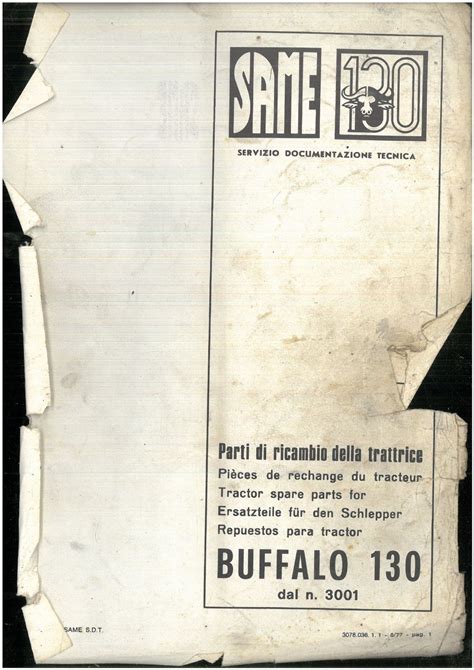 same buffalo 130 tractor parts manual