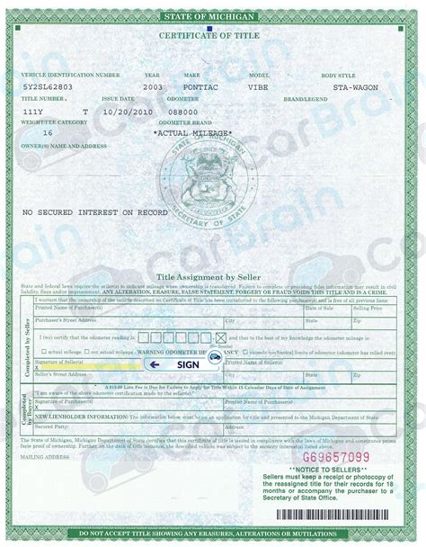 same day title replacement michigan