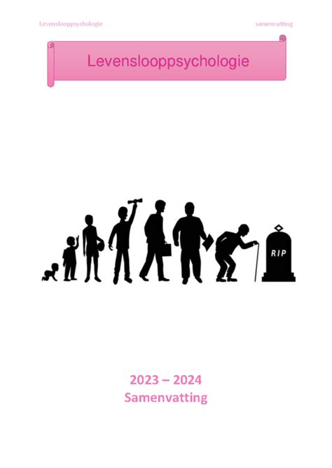 samenvatting levensloop