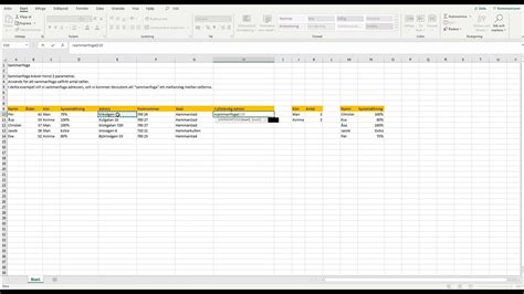 sammanfoga ändringar excel